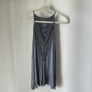 Flowy Lace Up Tank Top